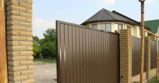 Купить откатные ворота из профнастила Невинномысск, цена от 1781 руб.