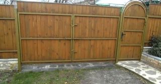 Купить распашные ворота деревянные Невинномысск, цена от 2776 руб.