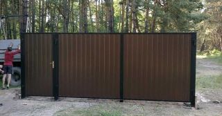 Купить распашные ворота из профнастила Невинномысск, цена от 2776 руб.